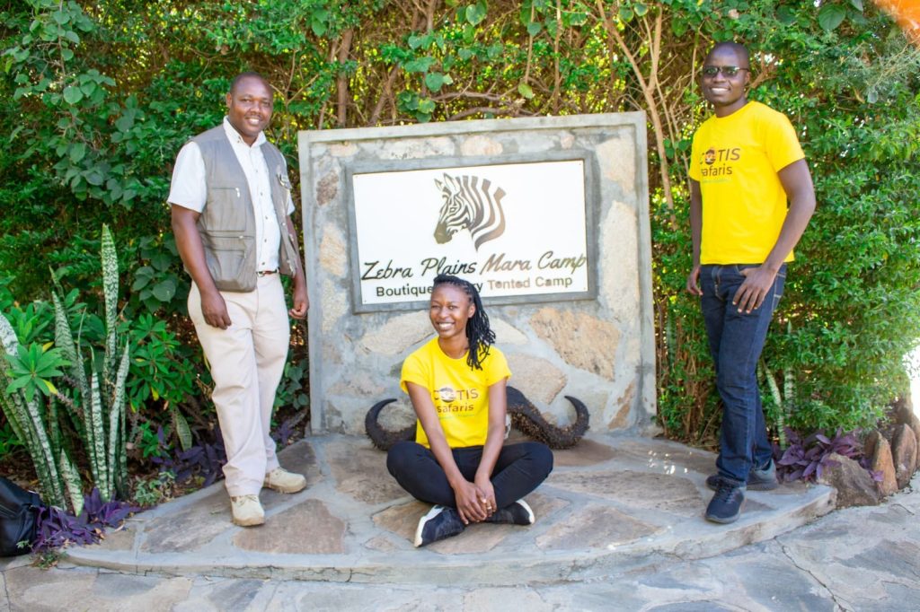 Cotis Safaris co-founders at Zebra plains Mara Camp