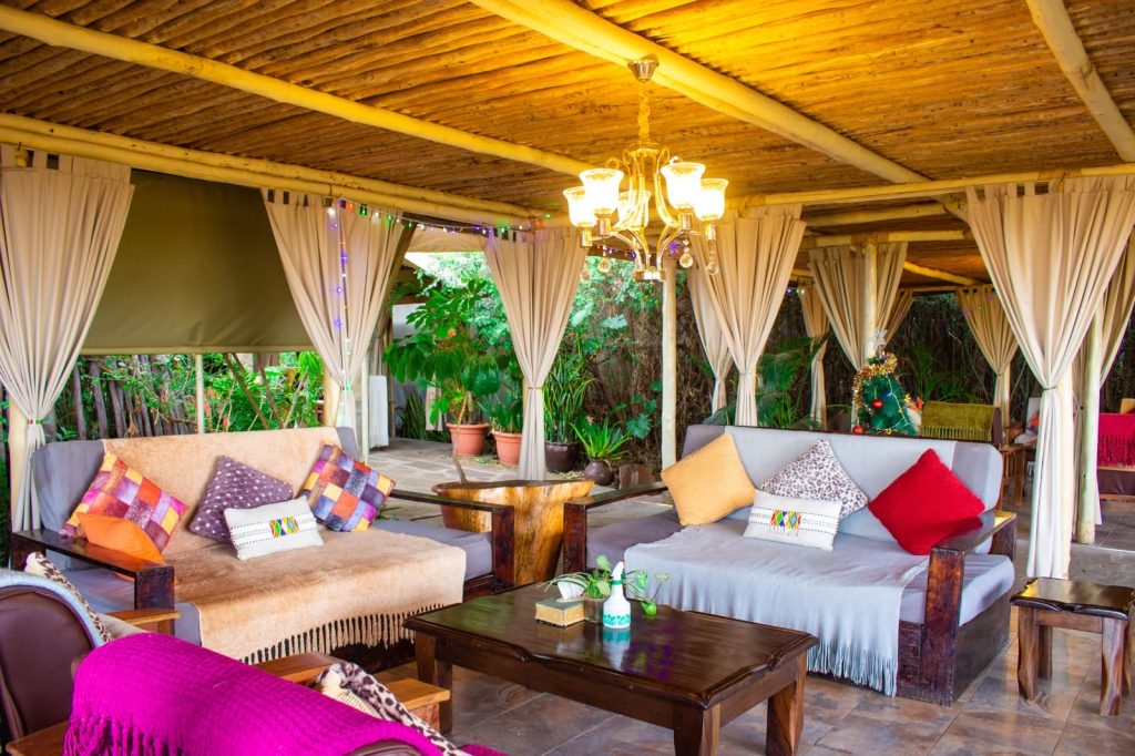 Resting Lounge at a Maasai Mara Camp